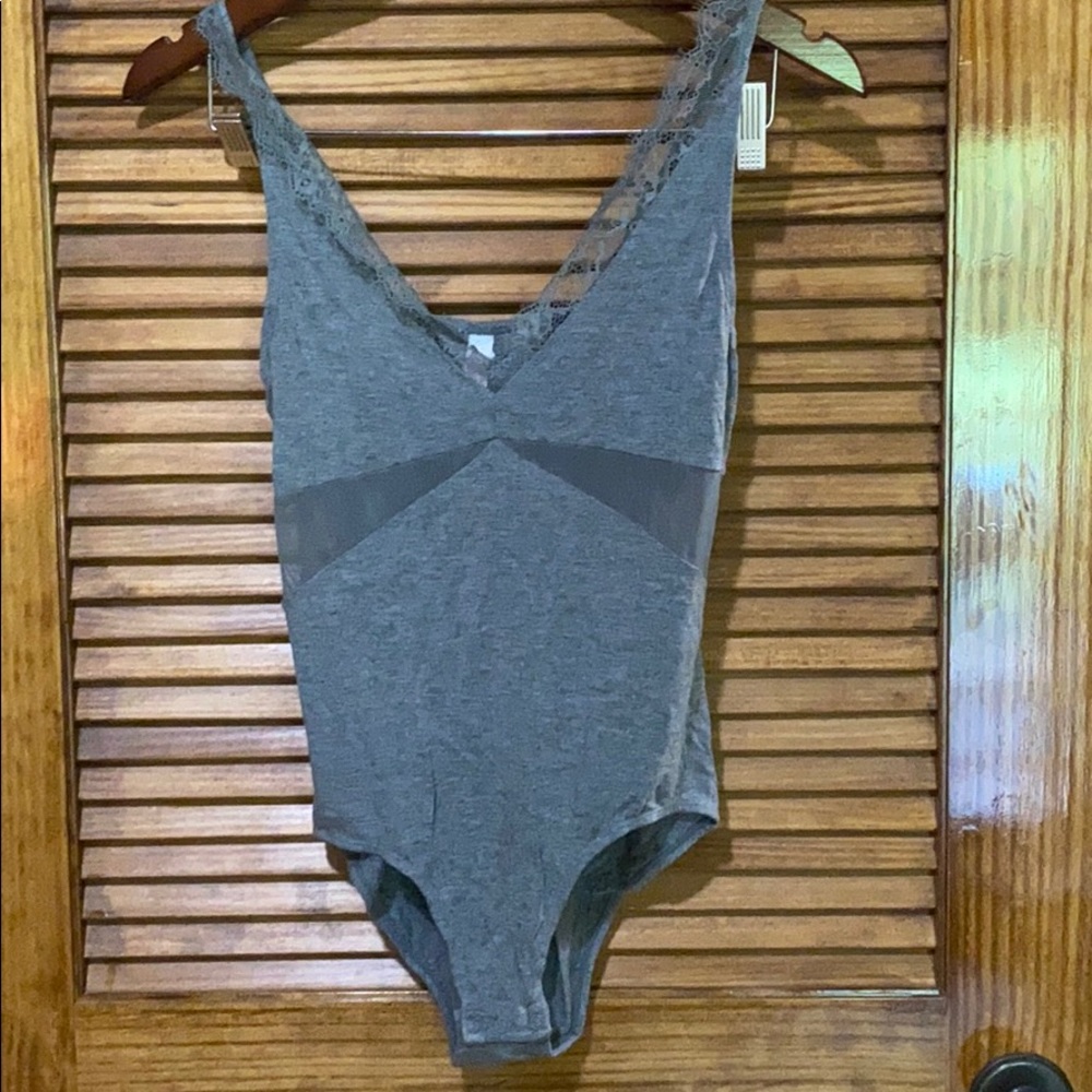 Gray bodysuit
